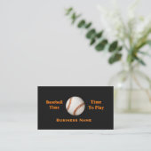野球の時間、遊ぶ時間です 名刺 (スタンド正面)
