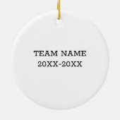 野球の本当に素晴らしいコーチはサーを見つける懸命である セラミックオーナメント (裏面)