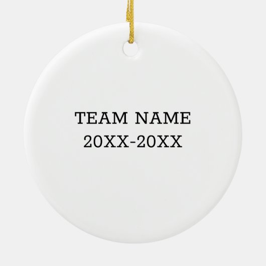 野球の本当に素晴らしいコーチはサーを見つける懸命である セラミックオーナメント (裏面)