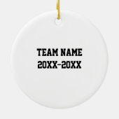 野球の本当に素晴らしいコーチを見つけることは懸命である セラミックオーナメント (裏面)