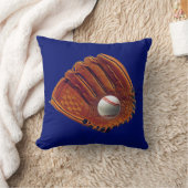 野球の枕に当っているテクノの野球選手 クッション (ブランケット)