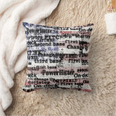 野球の栄光 |色あせグランジたアメリカ国旗の言葉 クッション (ブランケット)