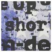 野球の栄光 |色あせグランジたアメリカ国旗の言葉 ファブリック (見本)