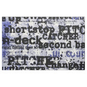 野球の栄光 |色あせグランジたアメリカ国旗の言葉 ファブリック (ファットクウォーター)