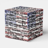 野球の栄光 |色あせグランジたアメリカ国旗の言葉 フェイバーボックス (裏面サイド)