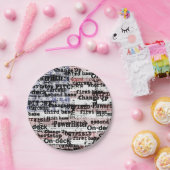 野球の栄光 |色あせグランジたアメリカ国旗の言葉 ペーパープレート (パーティー)