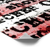 野球の栄光 |色あせグランジたアメリカ国旗の言葉 ポスター (角)