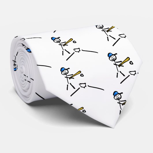 野球の棒の姿 ネクタイ (ロール)