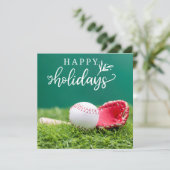 野球の楽しいホリデーシーズン　ボールとバットとグローブ カード (スタンド正面)