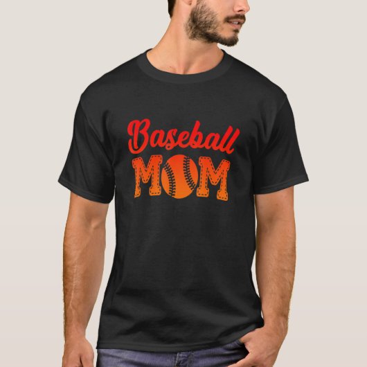 野球の母ピッチャー三振 Tシャツ (正面)