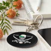 野球の海賊キーチェーン キーホルダー (側面)