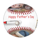 野球の父の日パーソナライズされた 野球ボール (裏面)