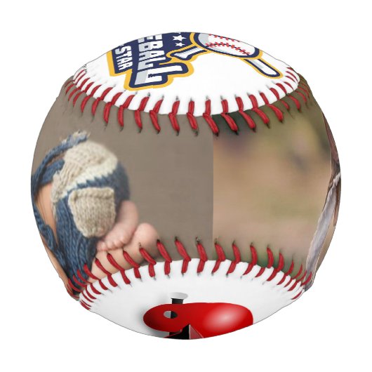 野球の父の日パーソナライズされた 野球ボール (正面)