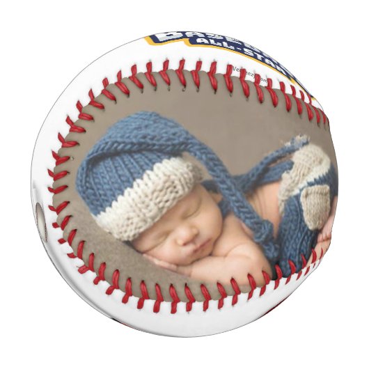 野球の父の日パーソナライズされた 野球ボール (正面左)