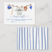 野球の物干しベビーシューウオムツラッフルカード エンクロージャーカード (正面/裏面)