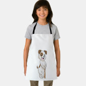 野球の犬と野球こうもり エプロン (インサイチュ)