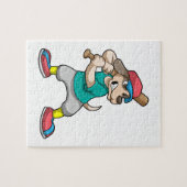 野球の犬と野球こうもり ジグソーパズル (横)