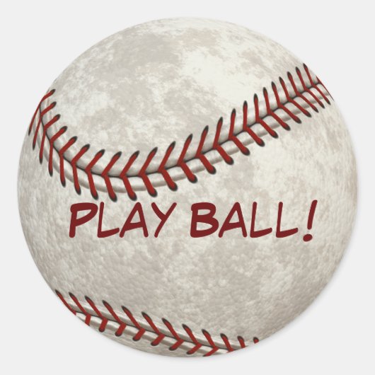 野球の状況"演劇球!" アメリカのを過ぎ時間 ラウンドシール (正面)
