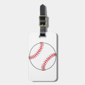 野球の球の荷物のラベル ラゲッジタグ (正面縦)