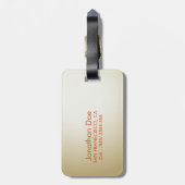 野球の球の荷物のラベル ラゲッジタグ (裏面縦)