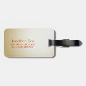 野球の球の荷物のラベル ラゲッジタグ (裏面横)