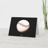 野球の球はコーチの挨拶状感謝していしています サンキューカード (裏面)