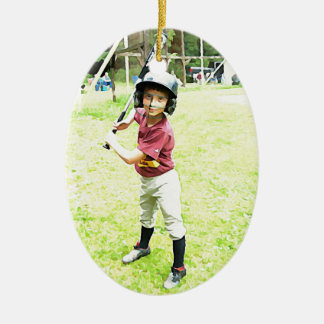 野球の男の子 セラミックオーナメント