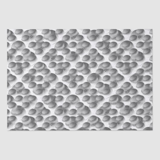 野球の白黒 薄葉紙 (正面)