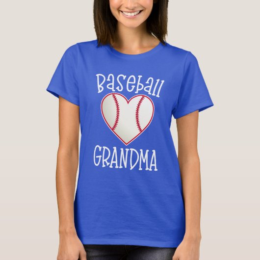 野球の祖母の女性のゲーム日ファンのギフト Tシャツ (正面)