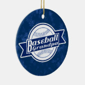 野球の祖父の休日の装飾 セラミックオーナメント (右)