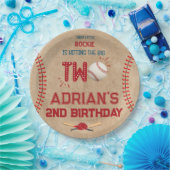 野球の第2期バースデーボーイ ペーパープレート (パーティー)