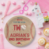 野球の第2期バースデーボーイ ペーパープレート (パーティー)