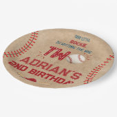 野球の第2期バースデーボーイ ペーパープレート (アングル)