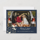 野球の結婚式　保存日付のお知らせ セーブザデート (裏面)