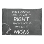 野球の練習やる気を起こさせる 枕カバー (裏面)