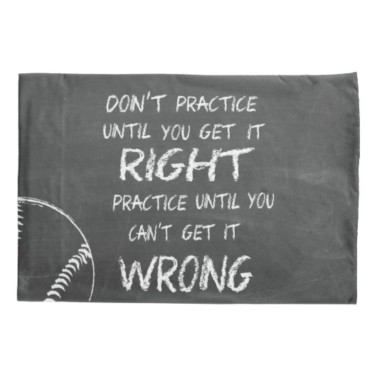 野球の練習やる気を起こさせる 枕カバー (裏面)