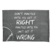 野球の練習やる気を起こさせる 枕カバー (正面)