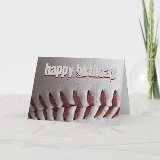 野球の縫い目 カード (正面)