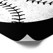 野球の自閉症パズルメンズウィメンズキッズ自閉症アウェア ポスター (角)