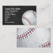 野球の芸術の前部および背部 名刺 (正面/裏面)
