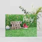 野球の記念日パーティーのご案内 招待状 (スタンド正面)