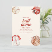 野球の試合でお会いしましょう バースデー招待状 招待状 (スタンド正面)