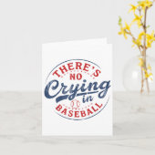 野球の試合の日のベースに泣き叫びおもしろいがない カード (黄色い花)
