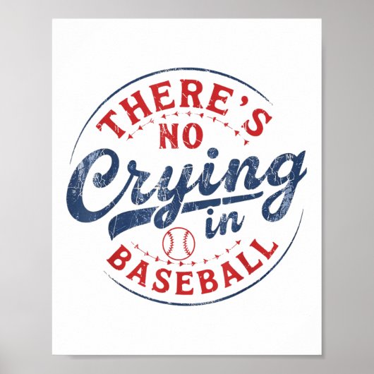野球の試合の日のベースに泣き叫びおもしろいがない ポスター (正面)