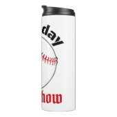 野球の試合の日の試合のショー タンブラー (回転右)