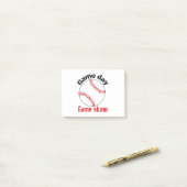 野球の試合の日の試合のショー ポストイット (デスク上)