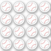 野球の試合日スポーツリマインダーブジョープランナー シール (正面)