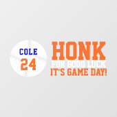 野球の試合日帰り窓SUVにしがみつく ウィンドウサイン (シート)