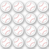 野球の試合日 スポーツ リマインダー ブロジョー プランナー シール (正面)