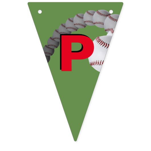 野球の誕生日の旗の旗 バンティングフラッグ (第3の旗)